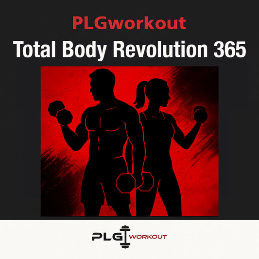 PLGworkout Total Body Revolution 365, programma di allenamento total body con manubri per uomo e donna